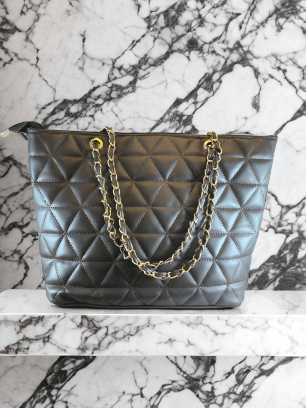 brown hand bag