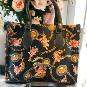 printed hand bag