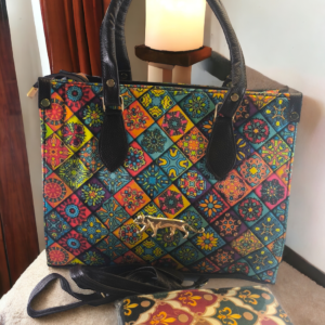 Multi color handbag