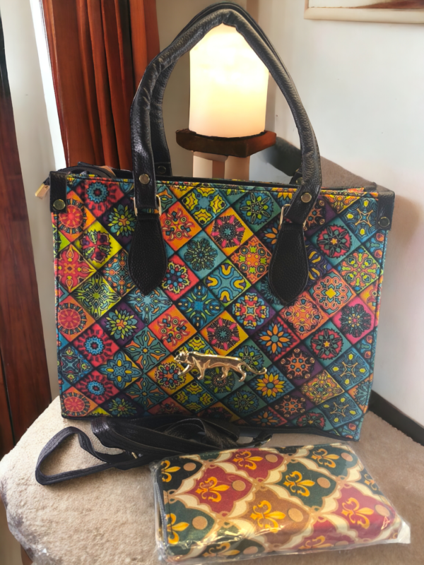 Multi color handbag